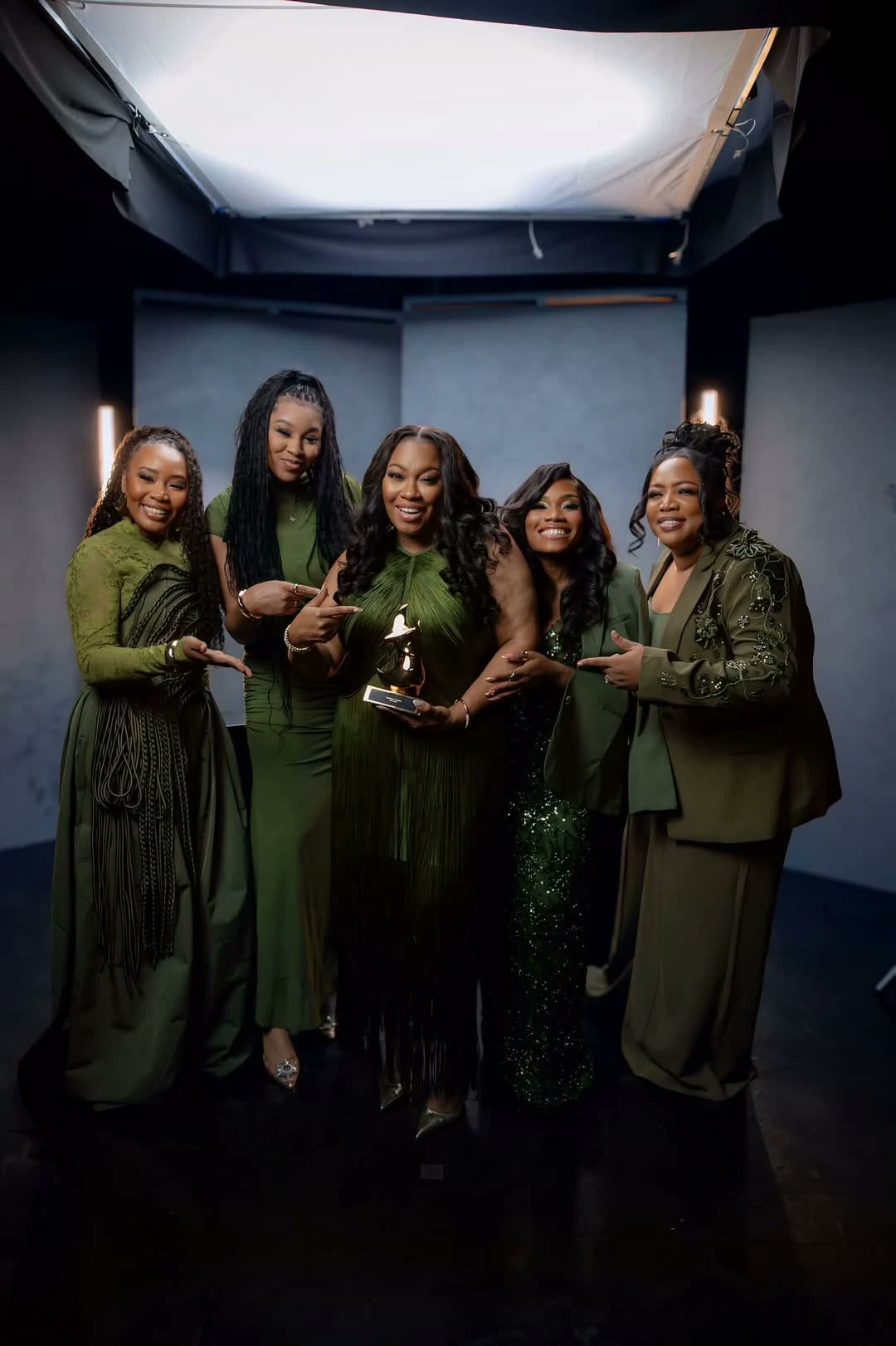 Lisa Knowles-Smith and The Brown Singers with their GMA Dove Award